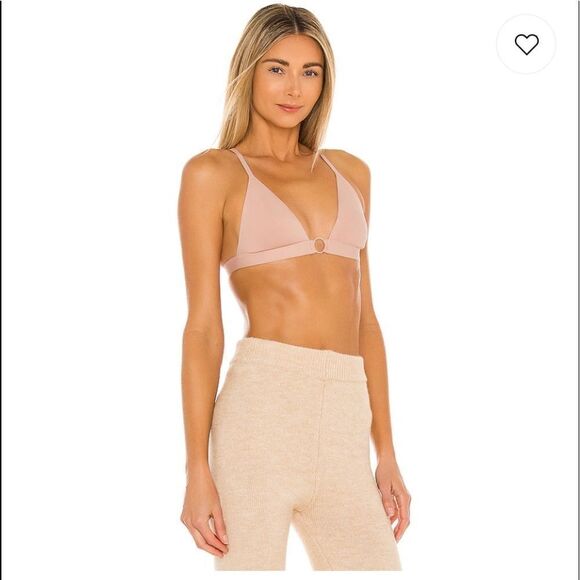 NWT Free People X REVOLVE Oh Scuba Bralette Nude O Ring Triangle Bra S - Picture 1 of 11